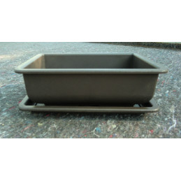 Plastová obdélníková hnědá...