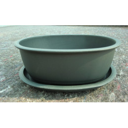 Plastová oválná zelená miska